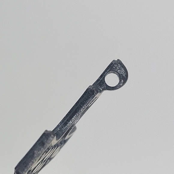 Vintage Signed Terra Sancta Guild Black Gold Tone Fish Loaves Pendant. 1967 - Picture 4 of 8